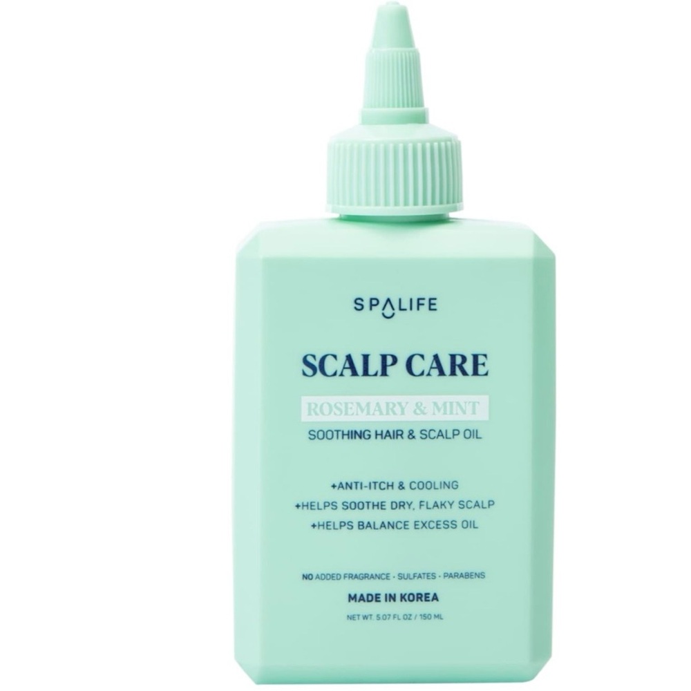 NEW Spa life Rosemary & Mint Scalp Care Oil - Mint Green